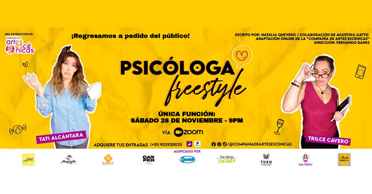 Psicóloga Freestyle - Última función 28-11-2020