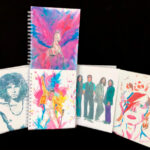 Libretas de rock clásico en acuarela