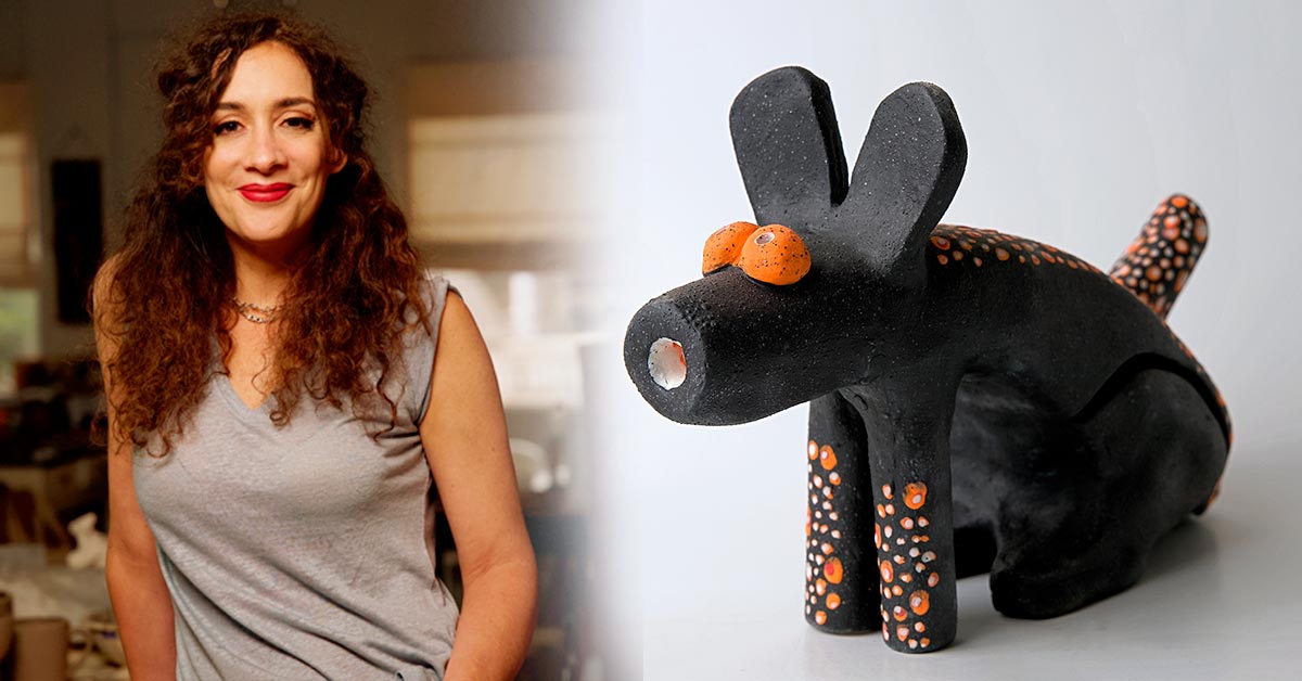 Cécica Bernasconi presenta creaciones en cerámica y lana