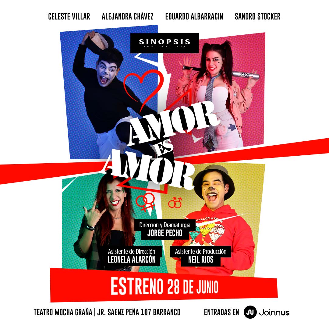 "Amor es amor" obra de teatro en Mocha Graña