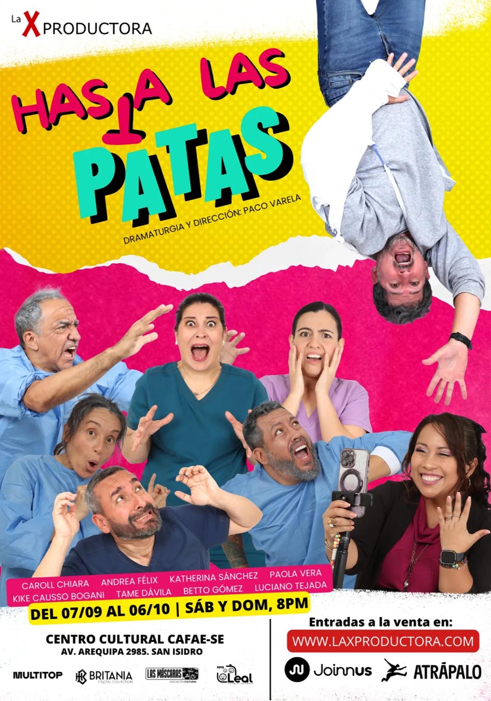 "Hasta las patas" comedia teatral escrita y dirigida por Paco Varela