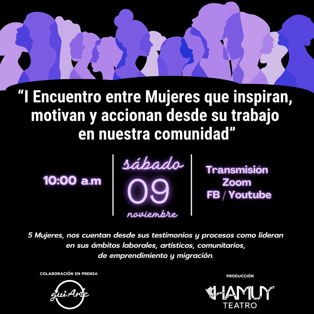 1er "Encuentro de mujeres que inspiran" de Hamuy Teatro