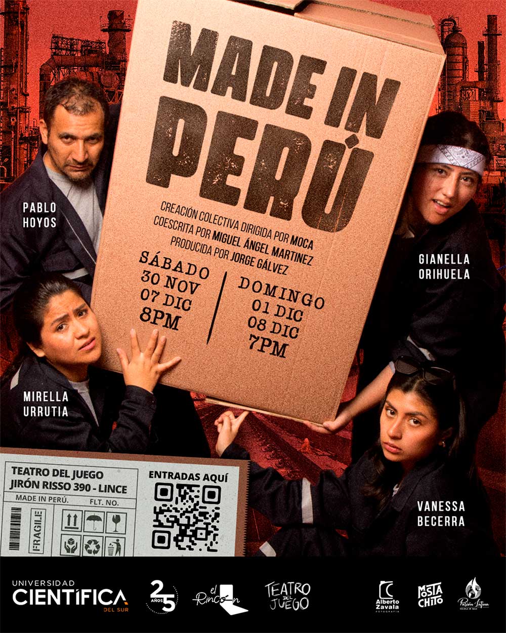 Made in Perú - Afiche oficial de la obra de teatro