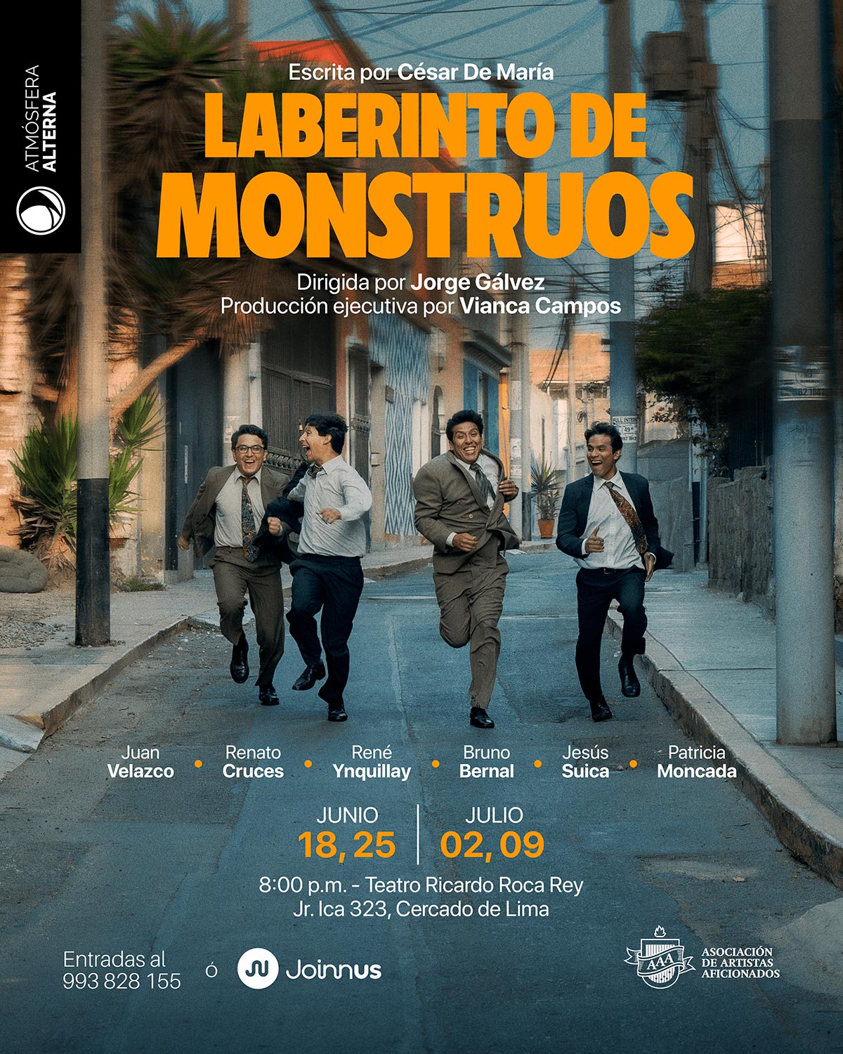 Afiche de la obra "Laberinto de Monstruos"