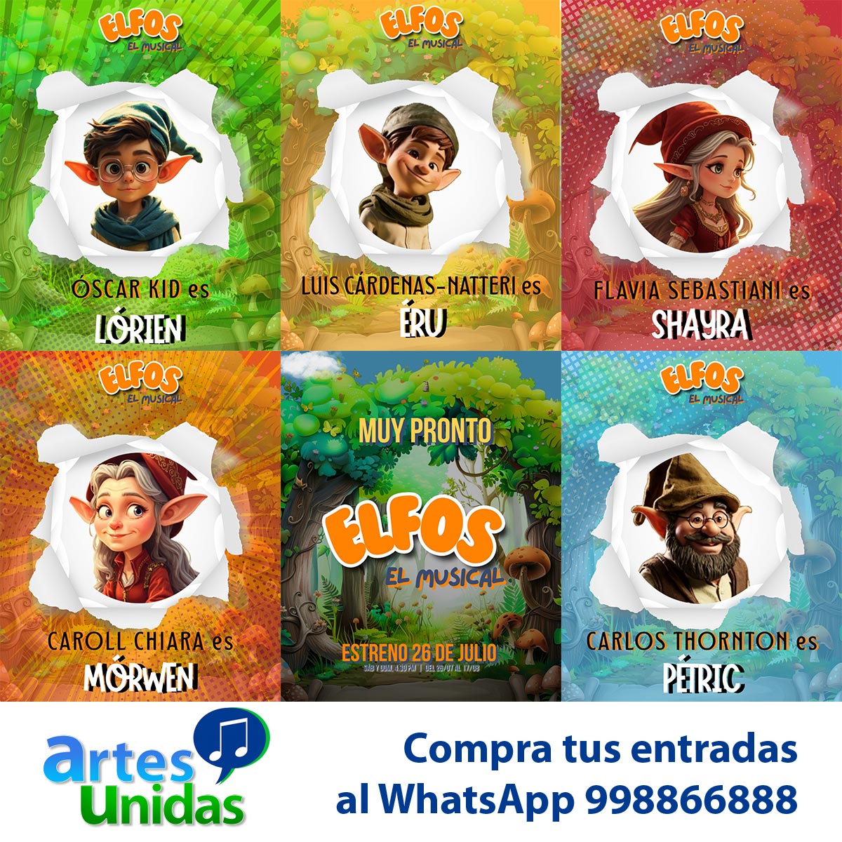 Conoce a los fabulosos personajes de Elfos el musical Conoce a los fabulosos personajes de Elfos el musical
