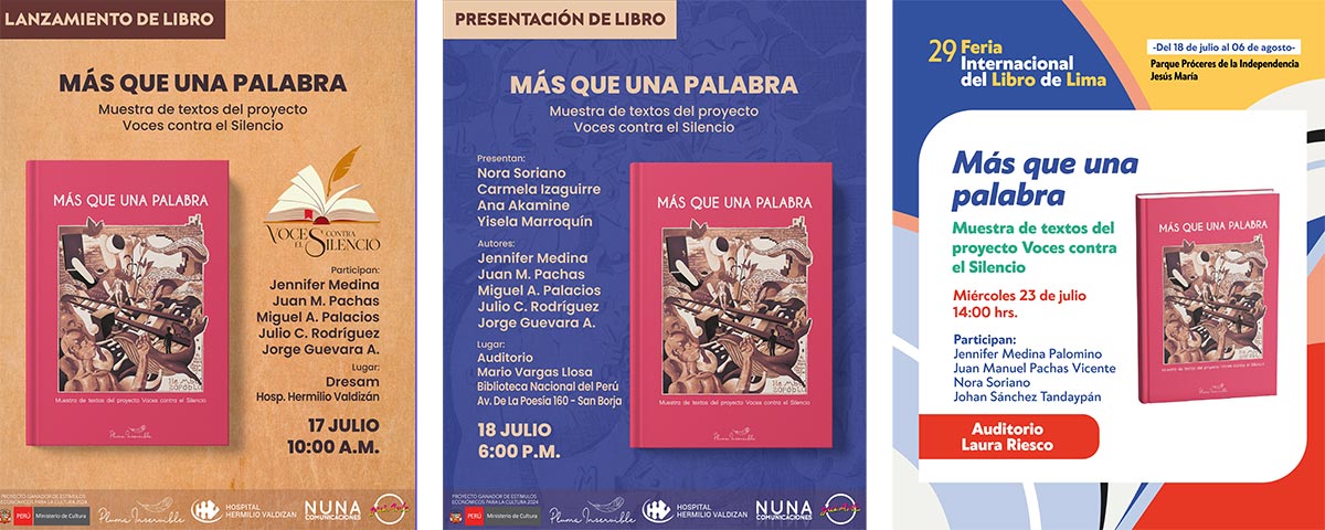 El libro "Más que una palabra" se presenta en 3 fechas importantes