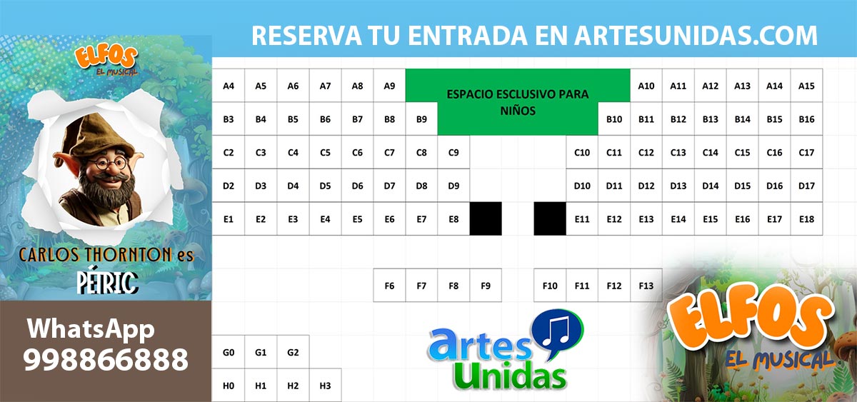 Reserva tus entradas para ver "Elfos el musical" con ArtesUnidas.com