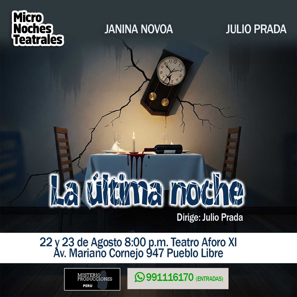 Micro Noches Teatrales presenta "La última noche"