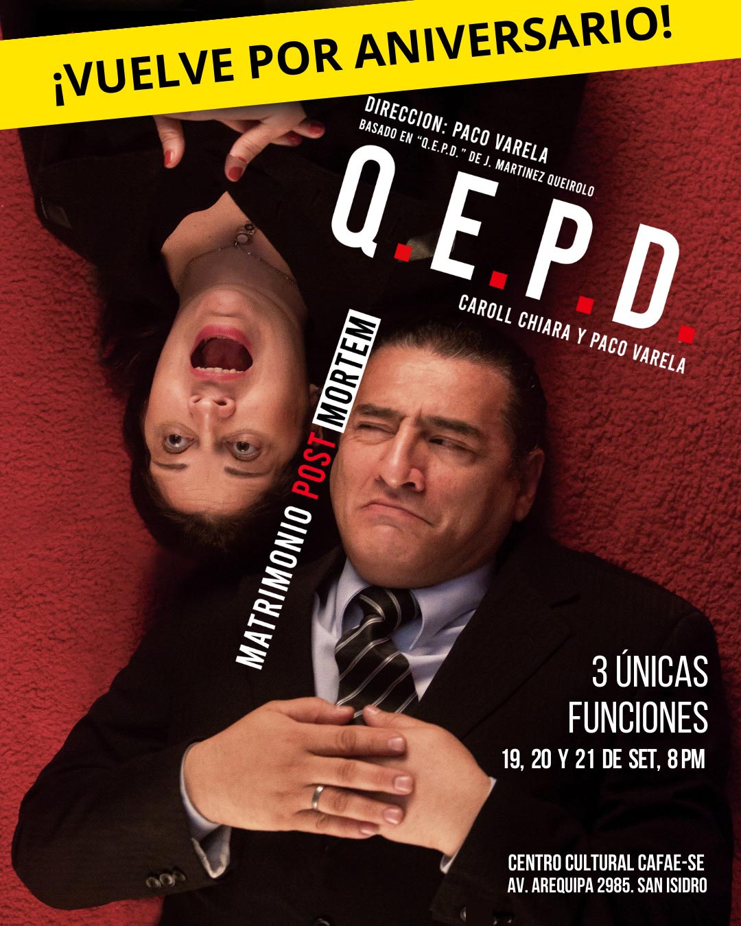 Reposiciones de la X Productora QEPD Matrimonio Post Mortem Reposiciones de la X Productora QEPD Matrimonio Post Mortem