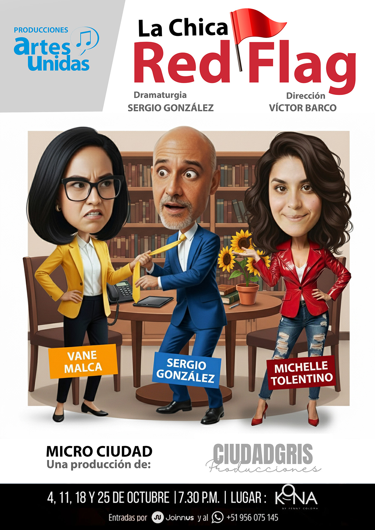 Flyer "La Chica Red Flag" de la temporada en Micro Ciudad Octubre Flyer "La Chica Red Flag" de la temporada en Micro Ciudad Octubre