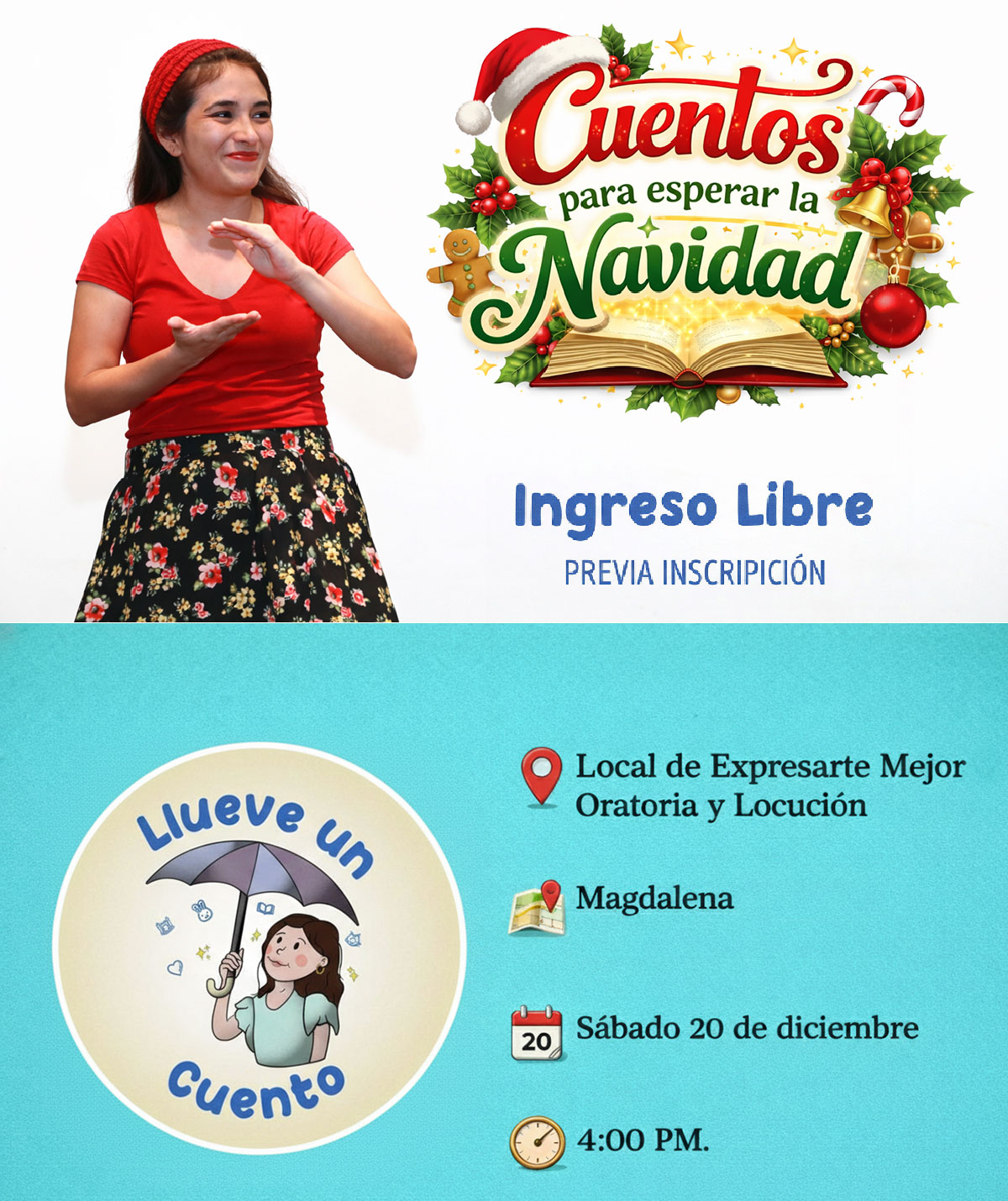 Cuentos para esperar la Navidad con Rosabel Rojas Rivas