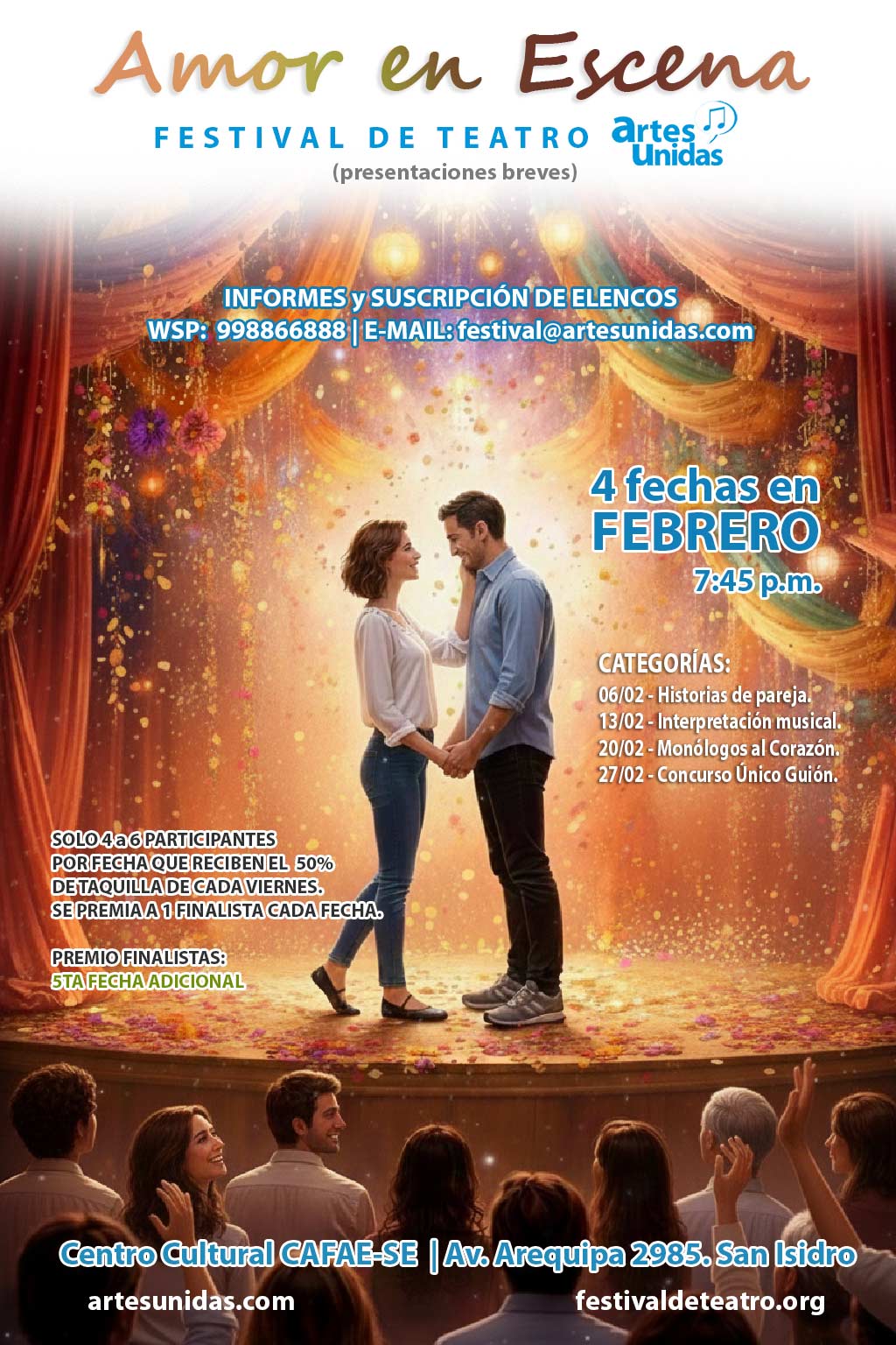 Convocatoria al 1er festival de teatro "Amor en Escena"