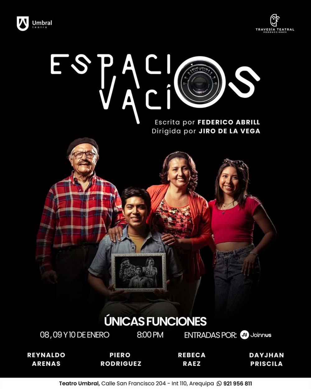 Espacios vacíos en Arequipa llega con Reynaldo Arenas