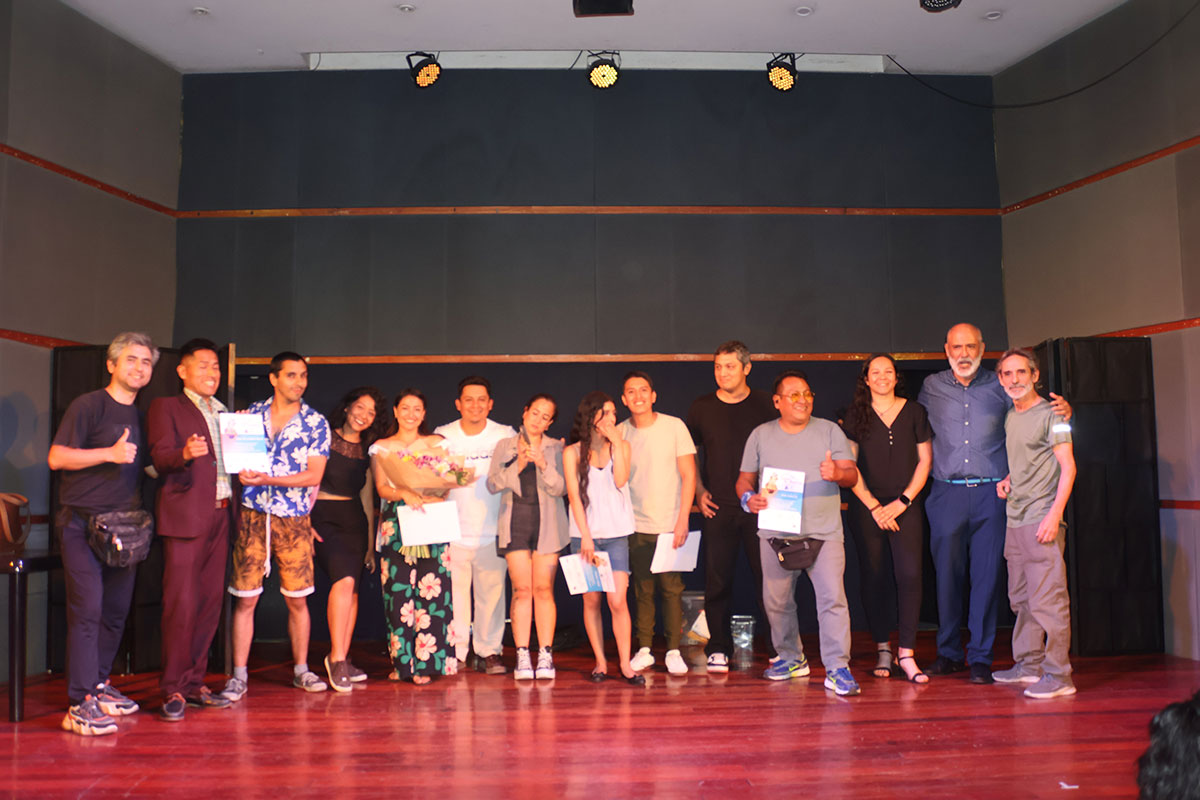 Con todos los participantes y equipos de producción que se presentaron el día 06 de febrero en CAFAE SE