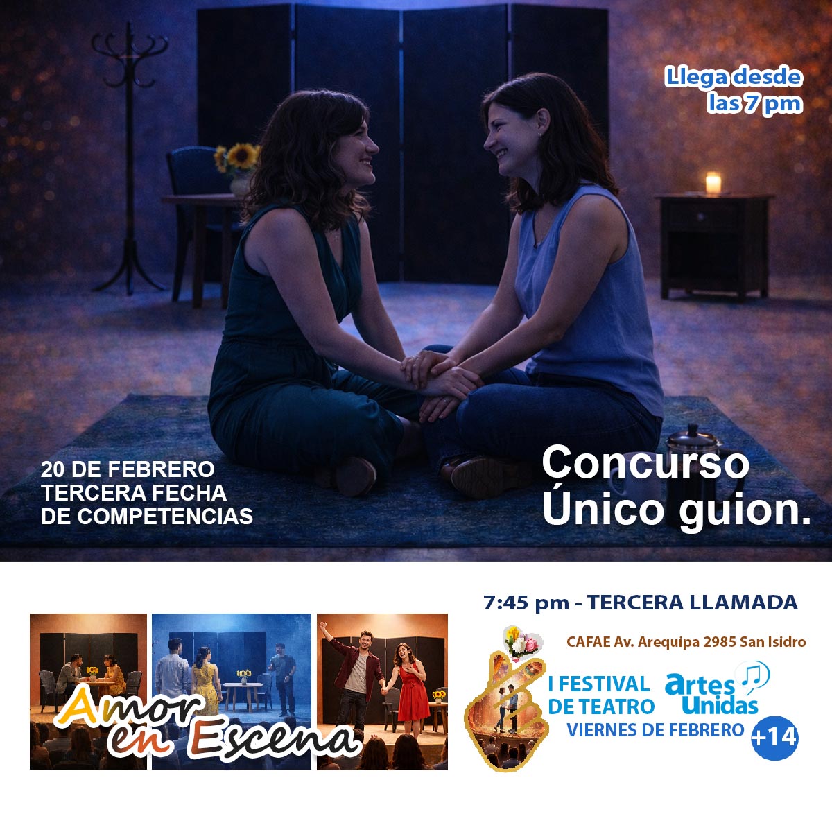 Concurso Único Guion es la Tercera Fecha del Festival y se desarrolla el 20 de febrero