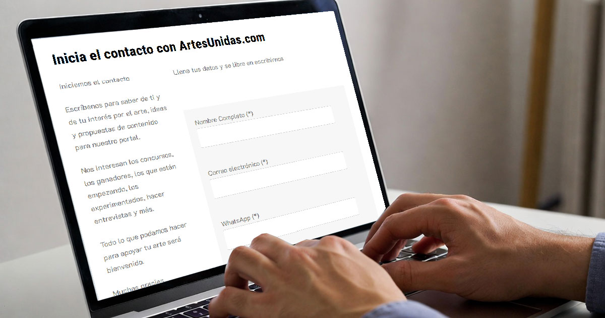 Inicia el contacto con ArtesUnidas.com en Internet